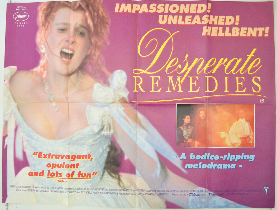 Desperate Remedies   Original Quad Poster - Film Poster - Movie Poster 