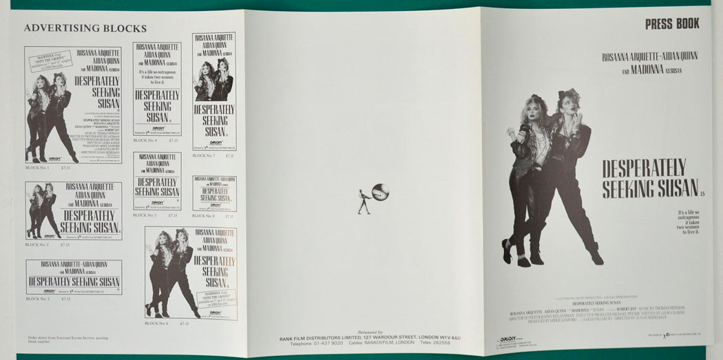 Desperately Seeking Susan - Press Book - Back