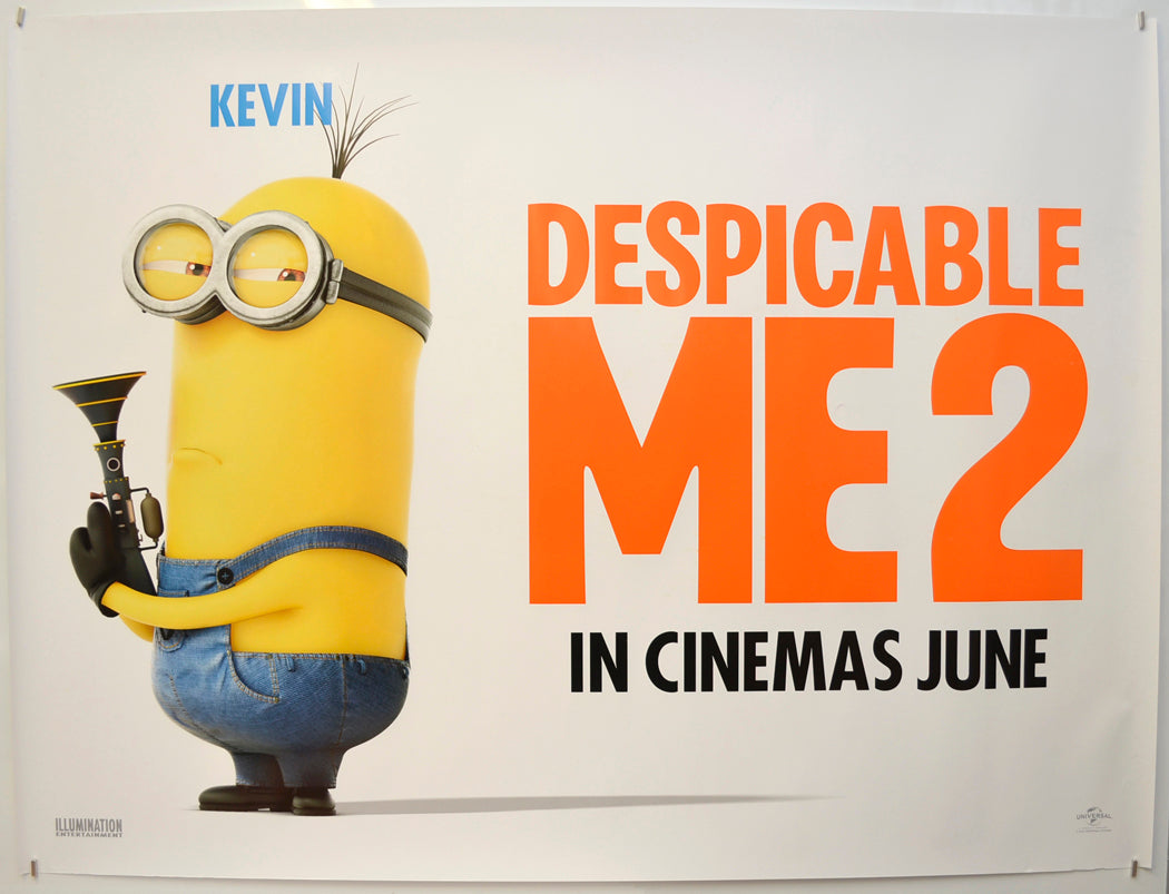 Despicable Me 2  (Kevin - Teaser / Advance Version)   Original Quad Poster - Film Poster - Movie Poster