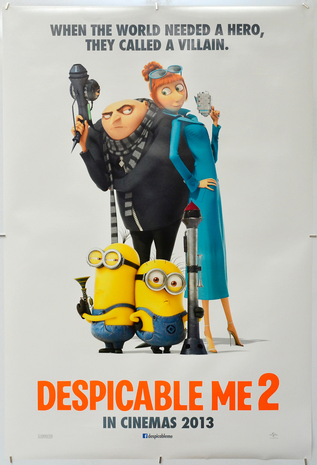 Despicable Me 2 - Original One Sheet Poster - Film Poster - Movie Poster 