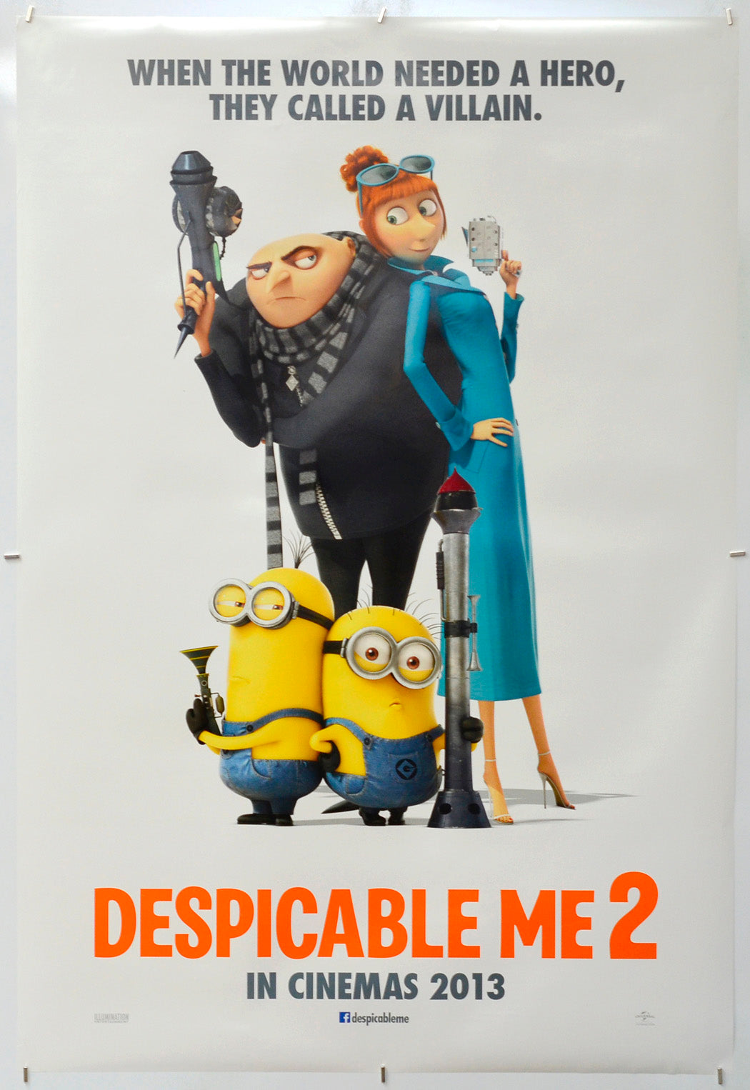 Despicable Me 2 - Original One Sheet Poster - Film Poster - Movie Poster 