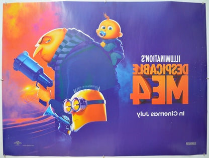 DESPICABLE ME 4 (Back) Cinema Quad Movie Poster 