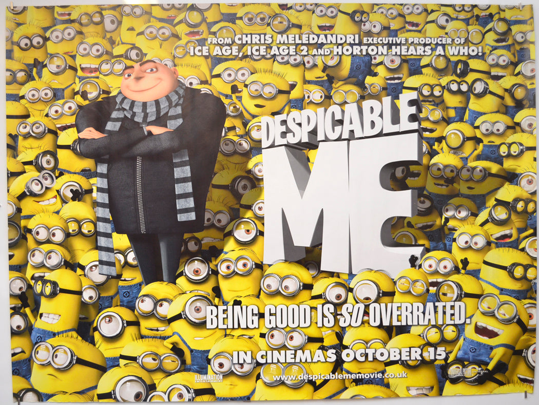 Despicable Me  (Teaser / Advance Version) Original Quad Poster - Film Poster - Movie Poster