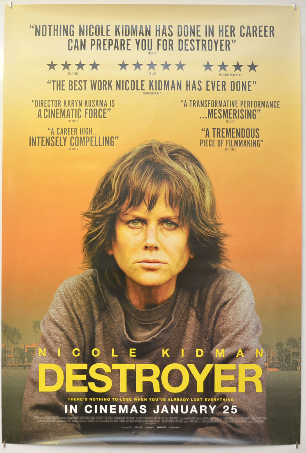 Destroyer Original One Sheet Poster - Film Poster - Movie Poster