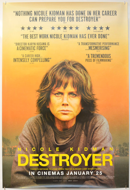 Destroyer Original One Sheet Poster - Film Poster - Movie Poster