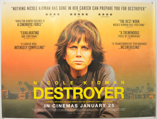 Destroyer Original Quad Poster - Film Poster - Movie Poster