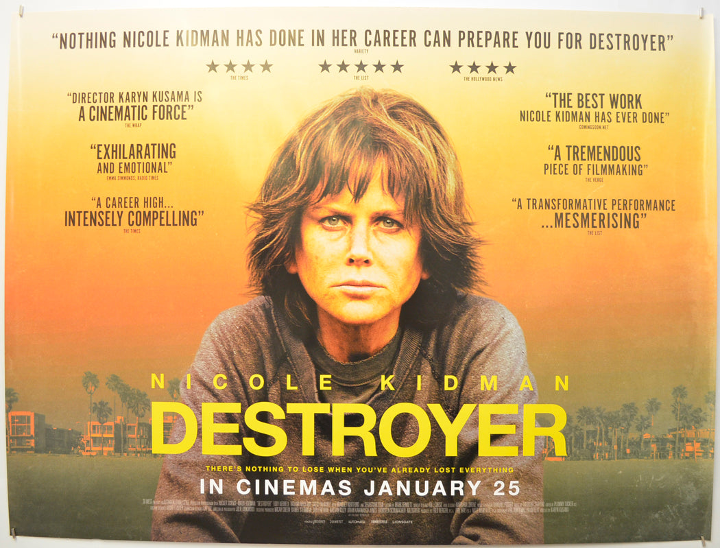 Destroyer Original Quad Poster - Film Poster - Movie Poster