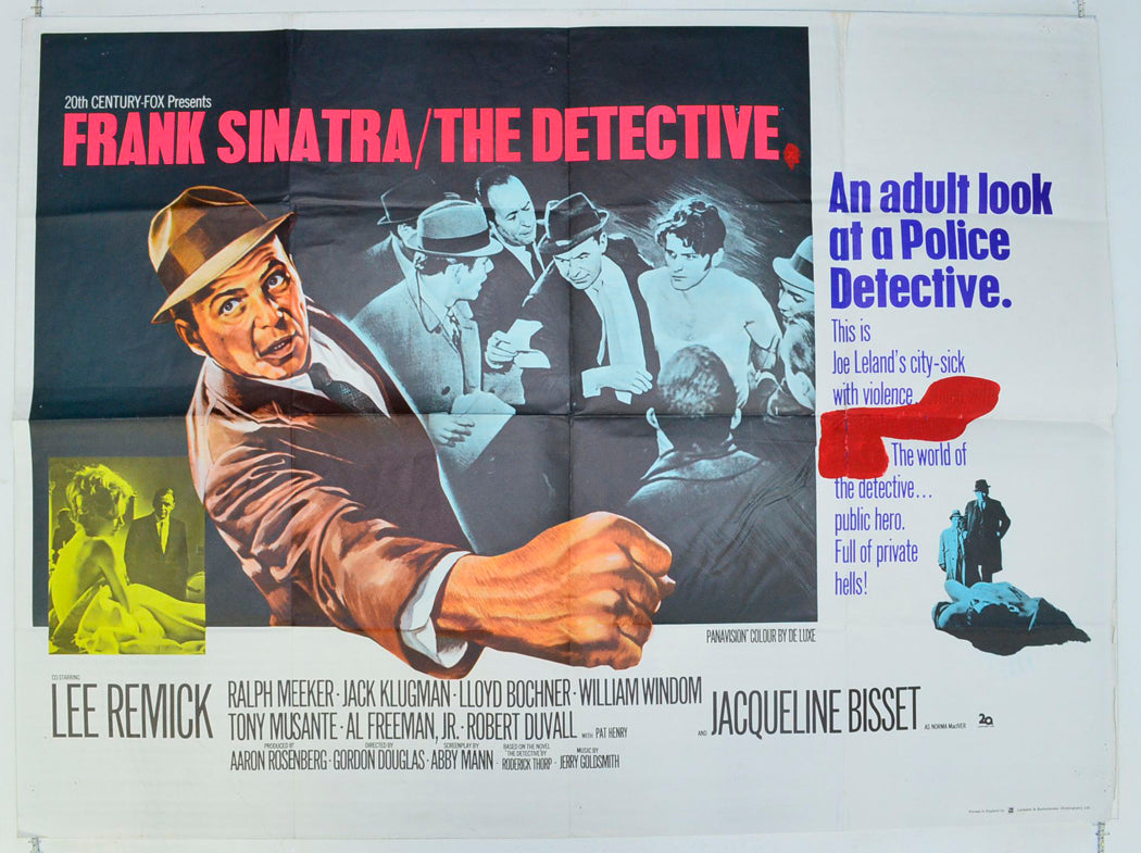 The Detective  Original British Quad Poster - Film Poster - Movie Poster