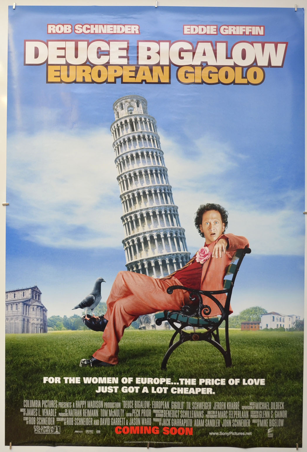 Deuce Bigalow : European Gigolo Original One Sheet Poster - Film Poster - Movie Poster