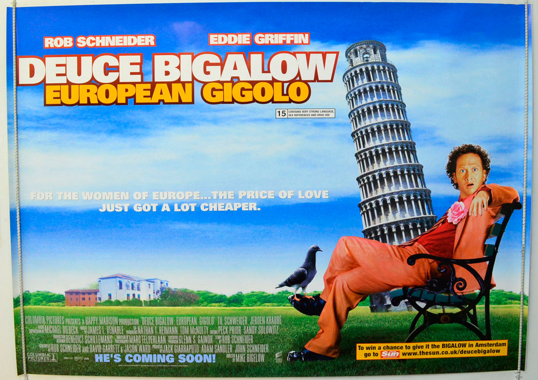 Deuce Bigalow : European Gigolo  Original British Quad Poster - Film Poster - Movie Poster