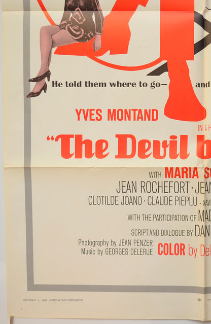 DEVIL BY THE TAIL (Bottom Left) Cinema One Sheet Movie Poster 