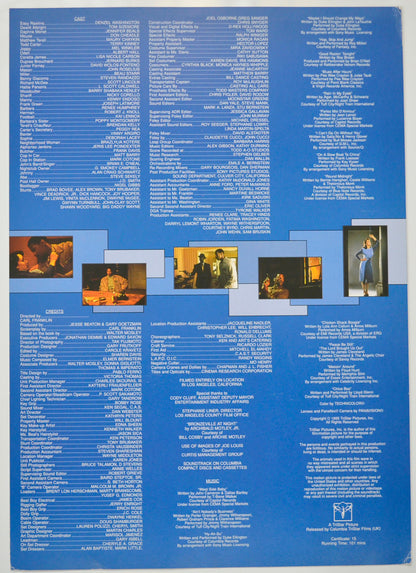 DEVIL IN A BLUE DRESS Cinema Exhibitors Press Synopsis Credits Booklet - BACK 