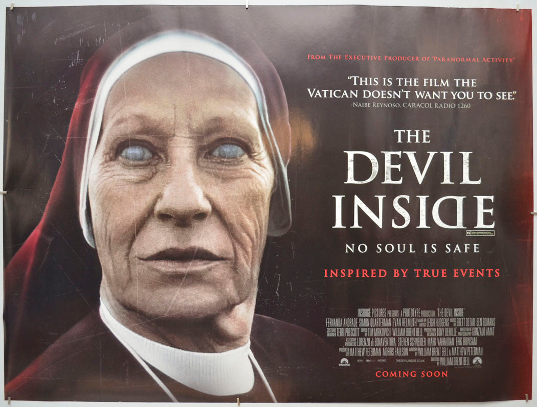 The Devil Inside  Original Quad Poster - Film Poster - Movie Poster