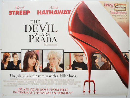 The Devil Wears Prada Original Quad Poster - Film Poster - Movie Poster