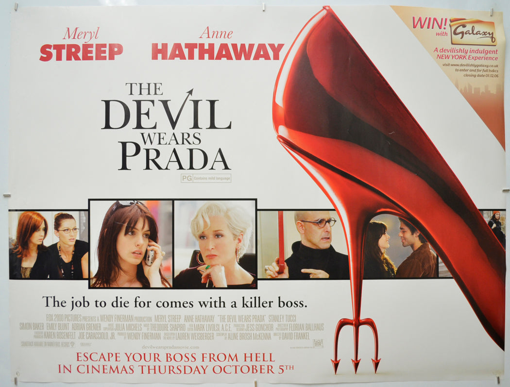 The Devil Wears Prada Original Quad Poster - Film Poster - Movie Poster