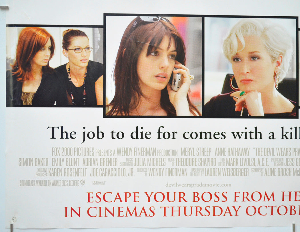 THE DEVIL WEARS PRADA (Bottom Left) Cinema Quad Movie Poster 