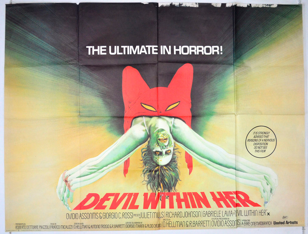 Devil Within Her Original British Quad Poster - Movie Poster