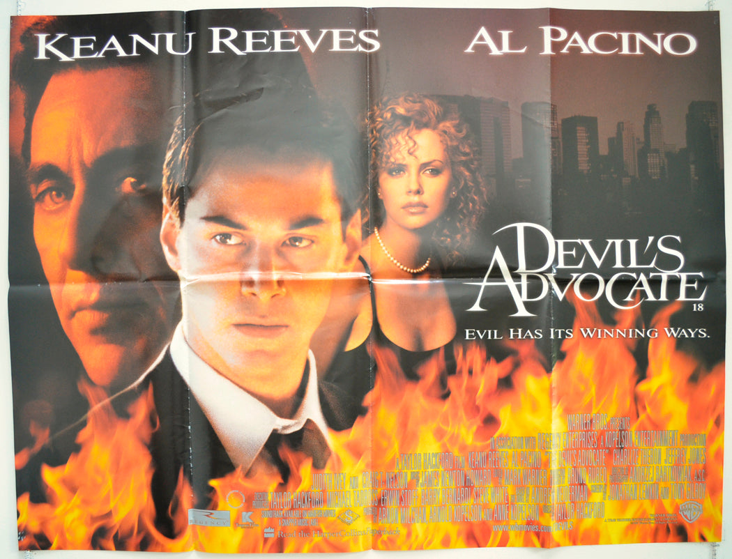 The Devil's Advocate Original Quad Poster - Film Poster - Movie Poster  