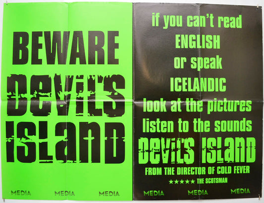 Devil's Island (a.k.a. Djöflaeyjan) Original Quad Poster - Film Poster - Movie Poster