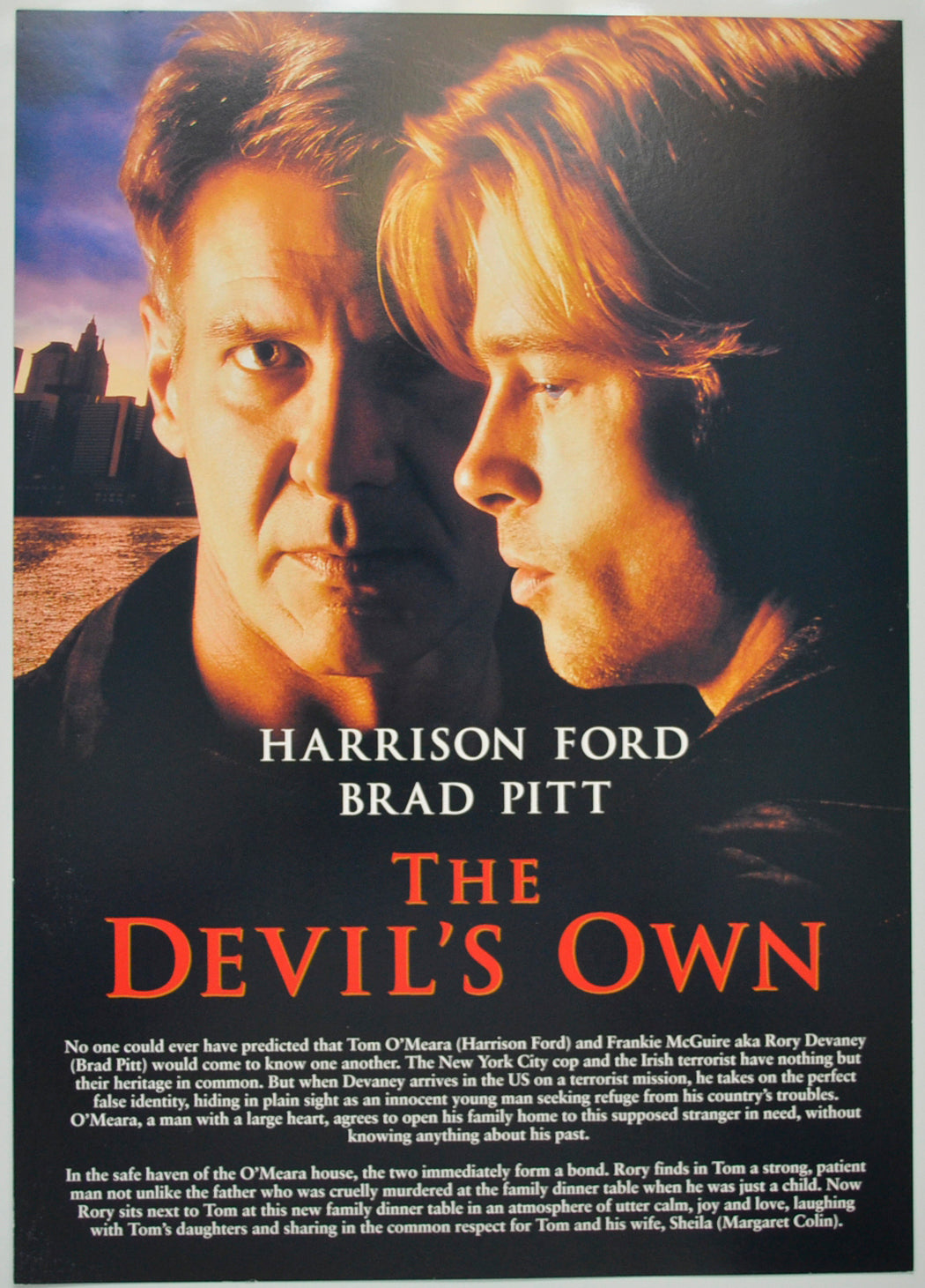 The Devil’s Own Original Cinema Exhibitors Press Synopsis / Credits Card (UK)