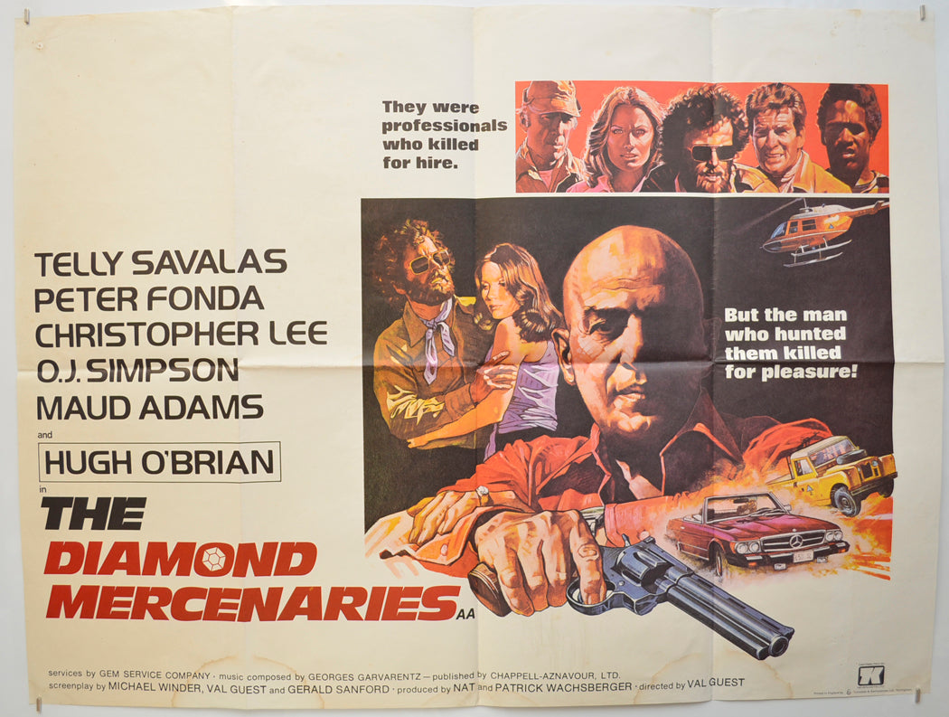 The Diamond Mercenaries (a.k.a. Killer Force) Original Quad Poster - Film Poster - Movie Poster