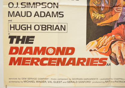 THE DIAMOND MERCENARIES (Bottom Left) Cinema Quad Movie Poster 