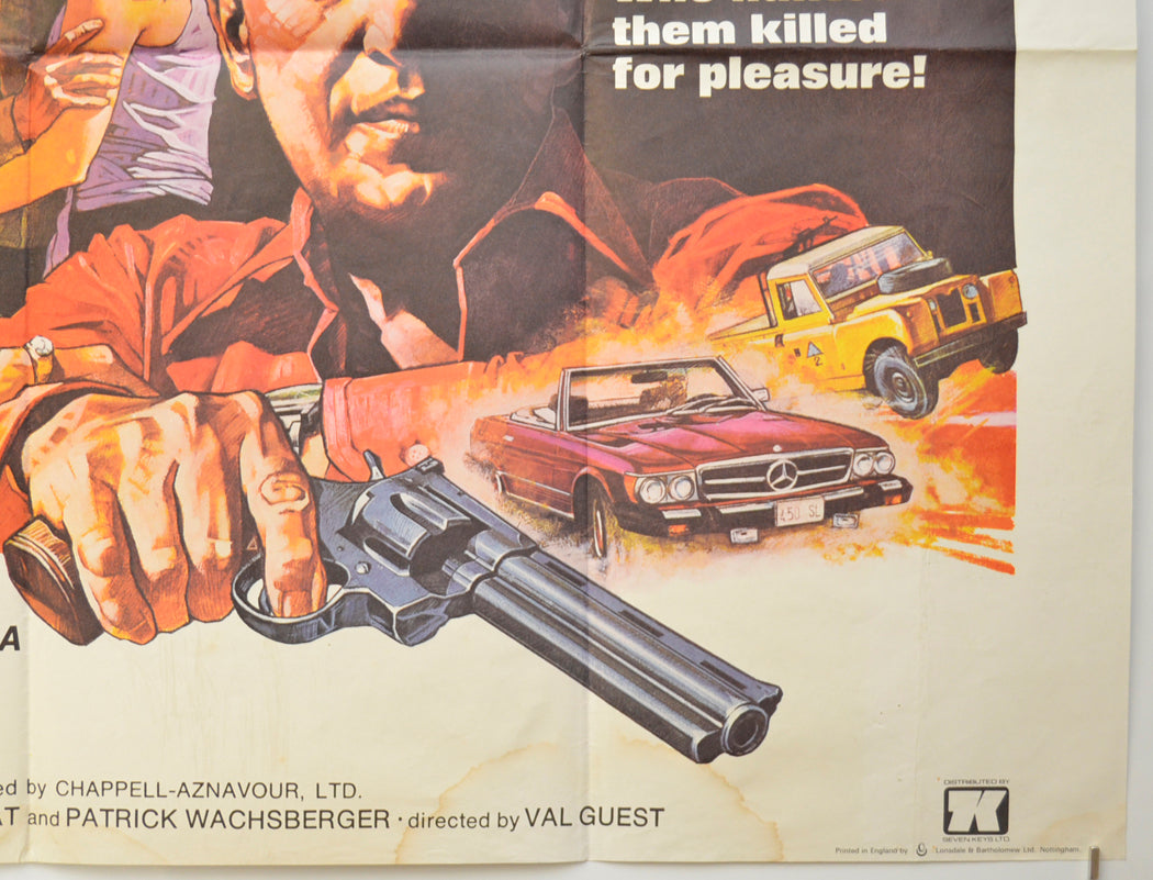 THE DIAMOND MERCENARIES (Bottom Right) Cinema Quad Movie Poster 