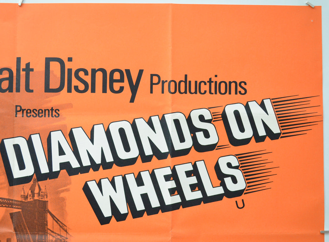 DIAMONDS ON WHEELS (Top Right) Cinema Quad Movie Poster 