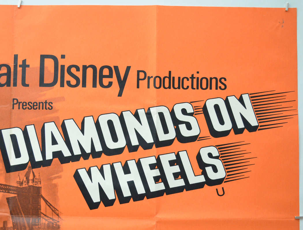 DIAMONDS ON WHEELS (Top Right) Cinema Quad Movie Poster 