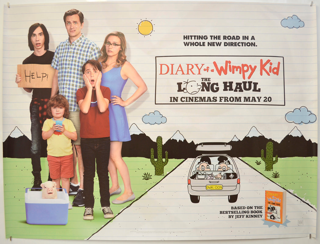 Diary Of A Wimpy Kid: The Long Haul  Original Quad Poster - Film Poster - Movie Poster