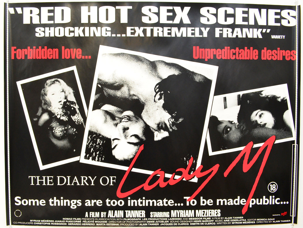 The Diary Of Lady M  Original British Quad Poster - Film Poster - Movie Poster 