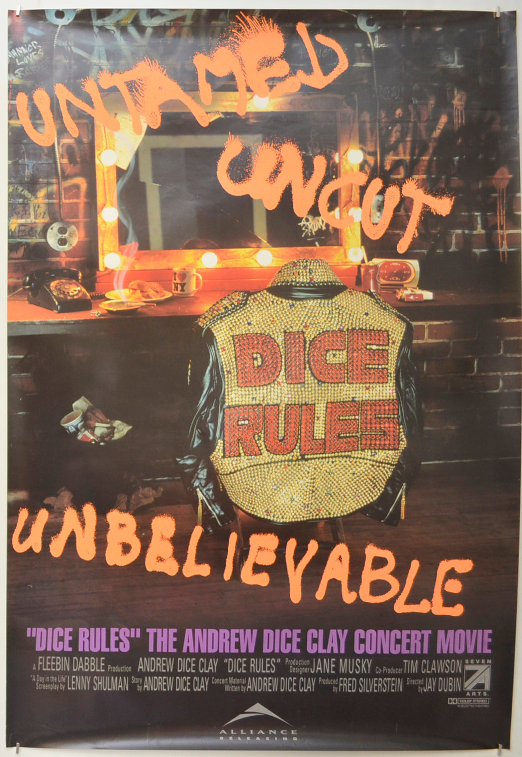 Dice Rules Original One Sheet Poster - Film Poster - Movie Poster