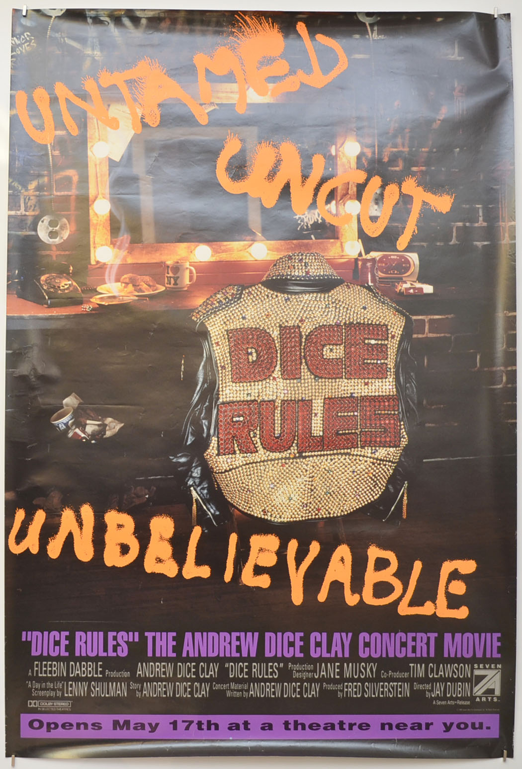 Dice Rules Original One Sheet Poster - Film Poster - Movie Poster