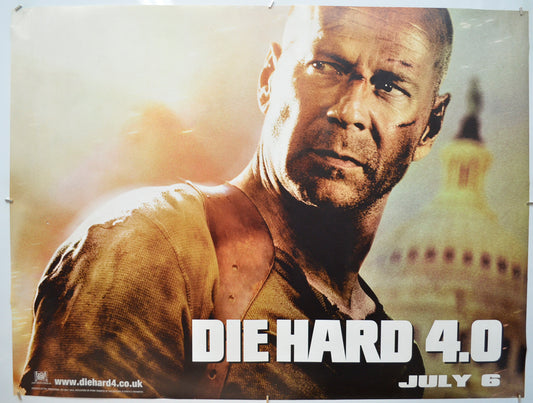 Die Hard 4.0 Original Quad Poster - Film Poster - Movie Poster