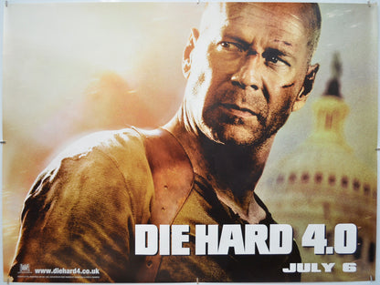 Die Hard 4.0 - Original Quad Poster - Film Poster - Movie Poster