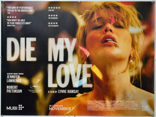 Die My Love - Original Quad Poster - Film Poster - Movie Poster
