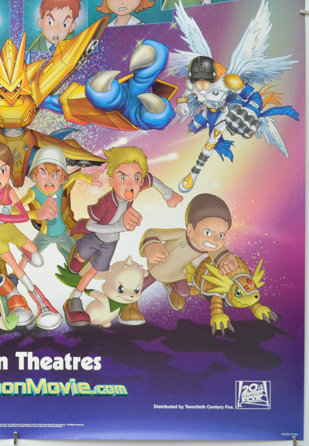 DIGIMON : THE MOVIE (Bottom Right) Cinema One Sheet Movie Poster 