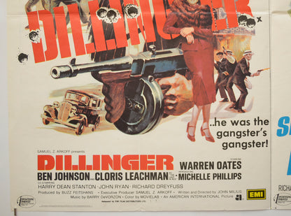 DILLINGER / SLAUGHTER’S BIG RIP OFF (Bottom Left) Cinema Quad Movie Poster 