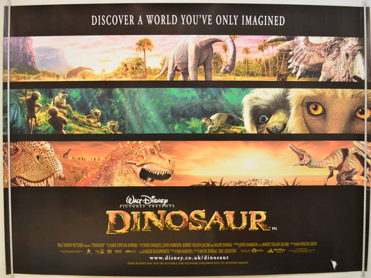 Dinosaur  Original Quad Poster - Film Poster - Movie Poster 