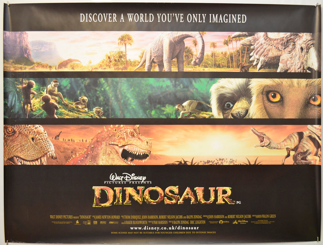 Dinosaur Original Quad Poster - Film Poster - Movie Poster