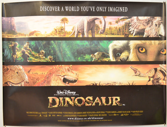 Dinosaur Original Quad Poster - Film Poster - Movie Poster