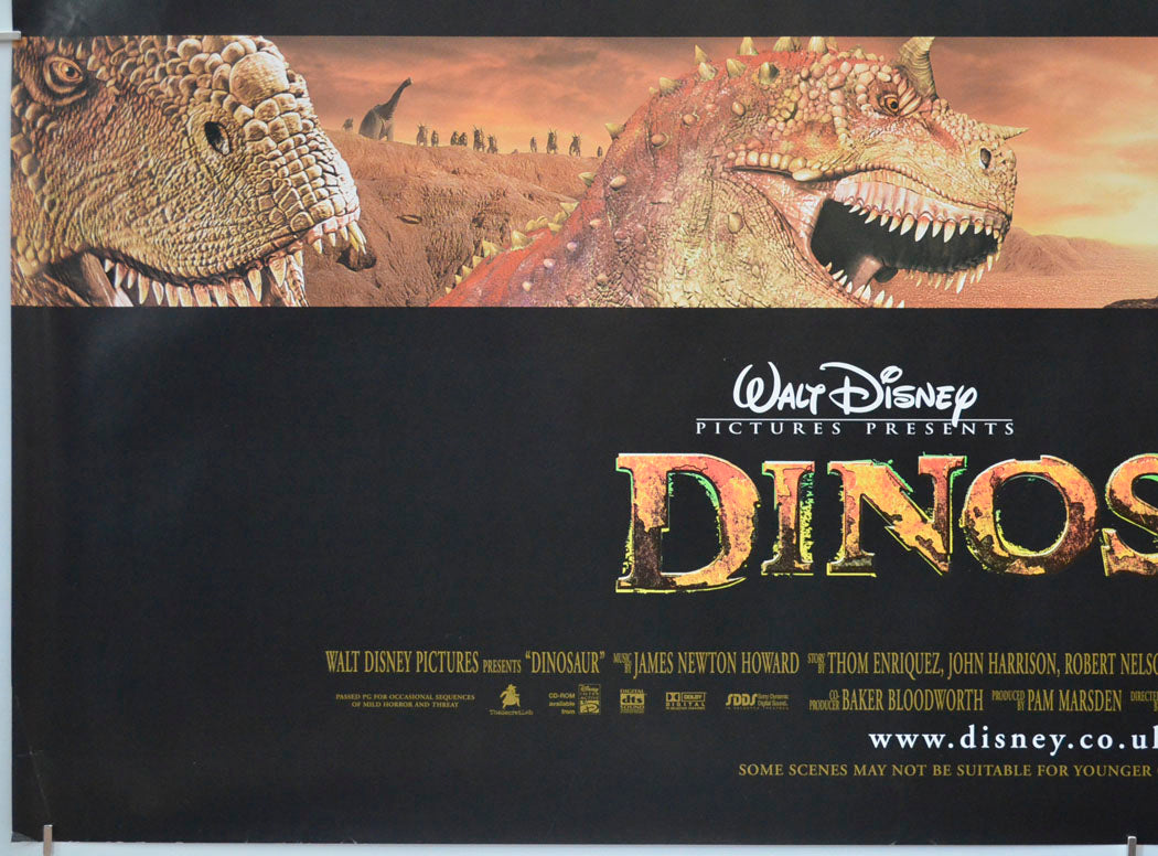 DINOSAUR (Bottom Left) Cinema Quad Movie Poster 