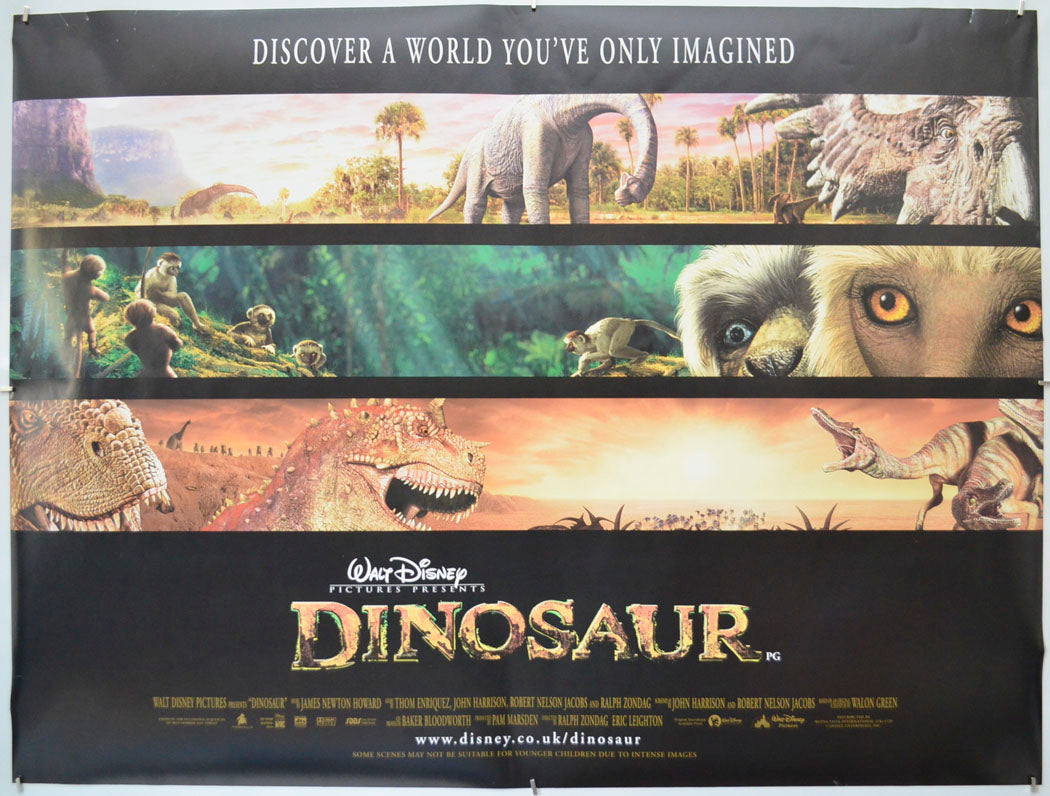 Dinosaur Original Quad Poster - Film Poster - Movie Poster