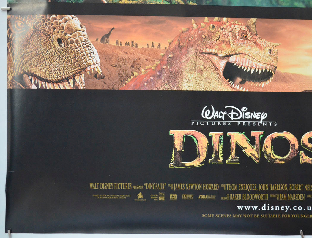 DINOSAUR (Bottom Left) Cinema Quad Movie Poster 