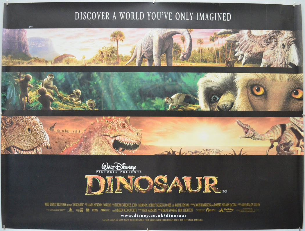 Dinosaur - Original Quad Poster - Film Poster - Movie Poster