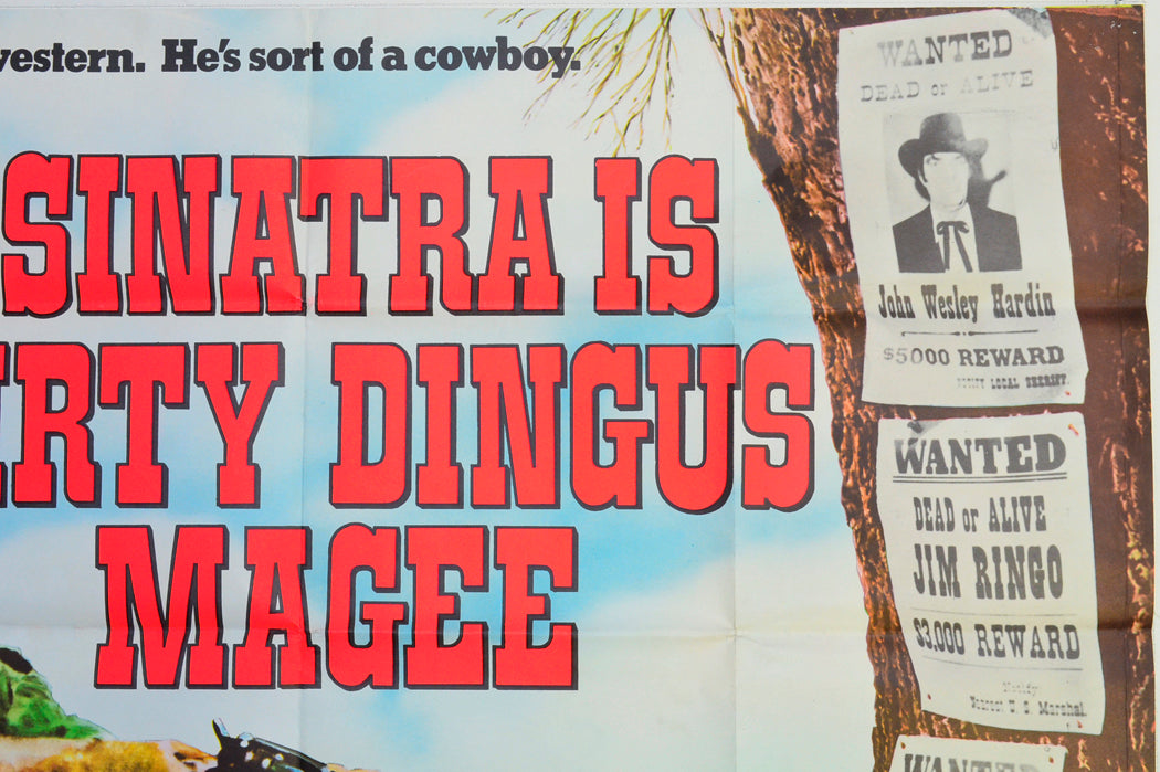 DIRTY DINGUS MAGEE (Top Right) Cinema Quad Movie Poster 