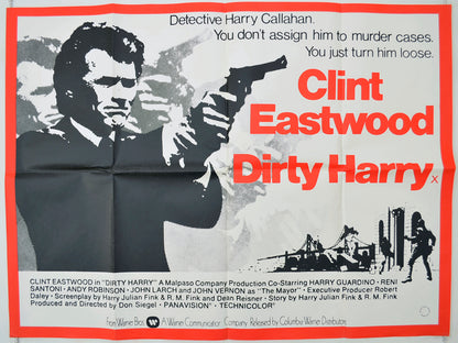 Dirty Harry  Original Quad Poster - Film Poster - Movie Poster 