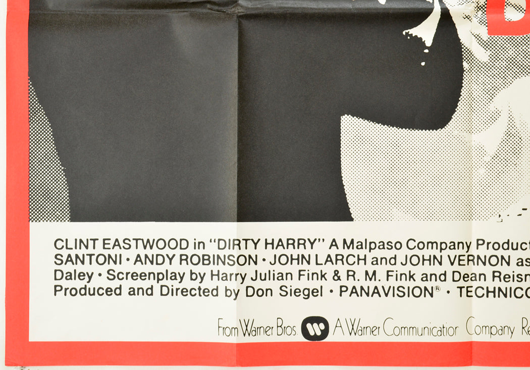 DIRTY HARRY (Bottom Left) Cinema Quad Movie Poster 