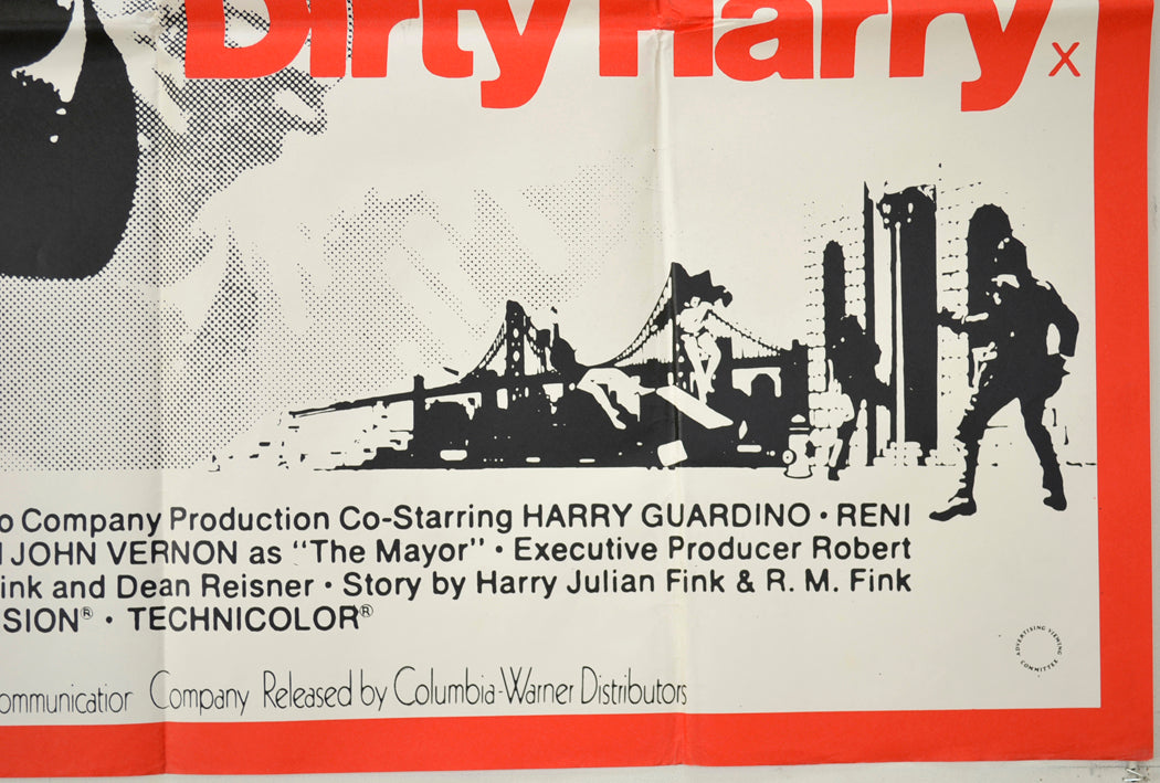 DIRTY HARRY (Bottom Right) Cinema Quad Movie Poster 