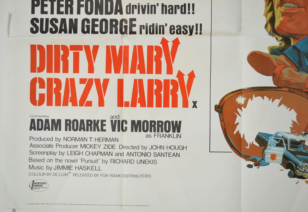 DIRTY MARY CRAZY LARRY (Bottom Left) Cinema Quad Movie Poster 